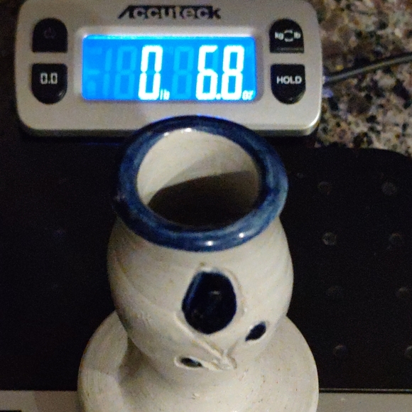 Handmade pottery grey bud vase/ candlestick, unique addition to any collection - Picture 7 of 7